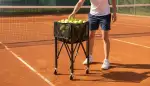 Effizientes Training mit Ball-Sammelwagen
