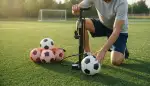 Präziser Druck: Standpumpe für den Fußball