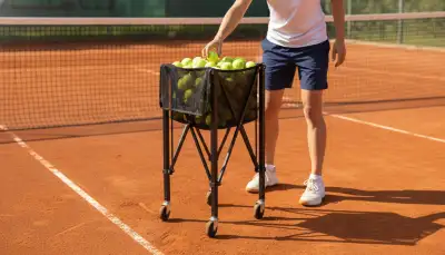 Effizientes Training mit Ball-Sammelwagen