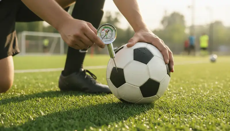 Präzise Balldruckkontrolle für Fußball
