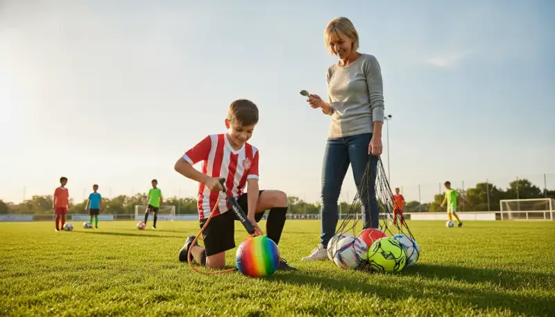 Robuste Ballpumpe für Jugendfußball-Helden